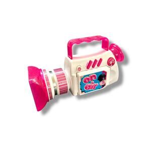 Vintage Y2K Barbie On Air Video Camera Camcorder Toy Lights Sounds